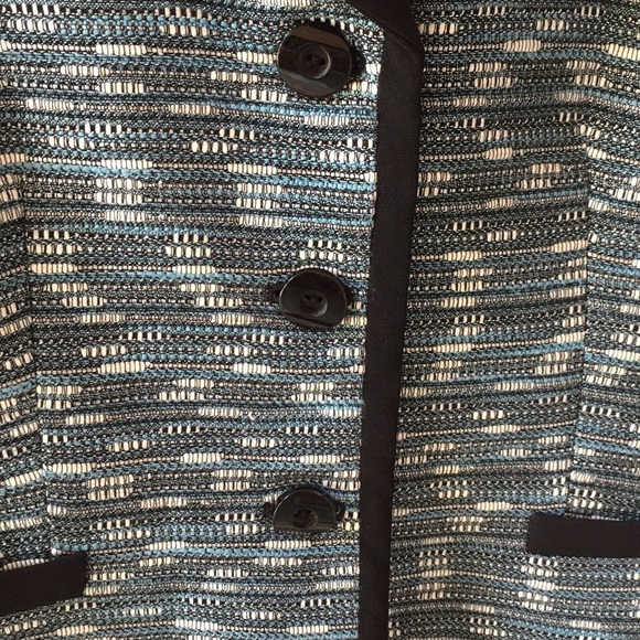 Kasper teal/B&W tweed/Black trim metallic shimmer - Picture 5 of 8